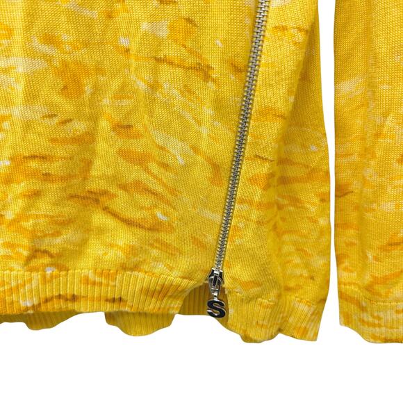 Desigual Long Sleeve Carla Top in Yellow‎ Print Size Small - Picture 7 of 10